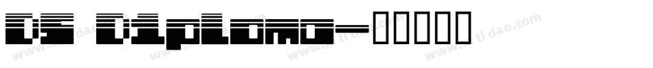 DS Diploma字体转换